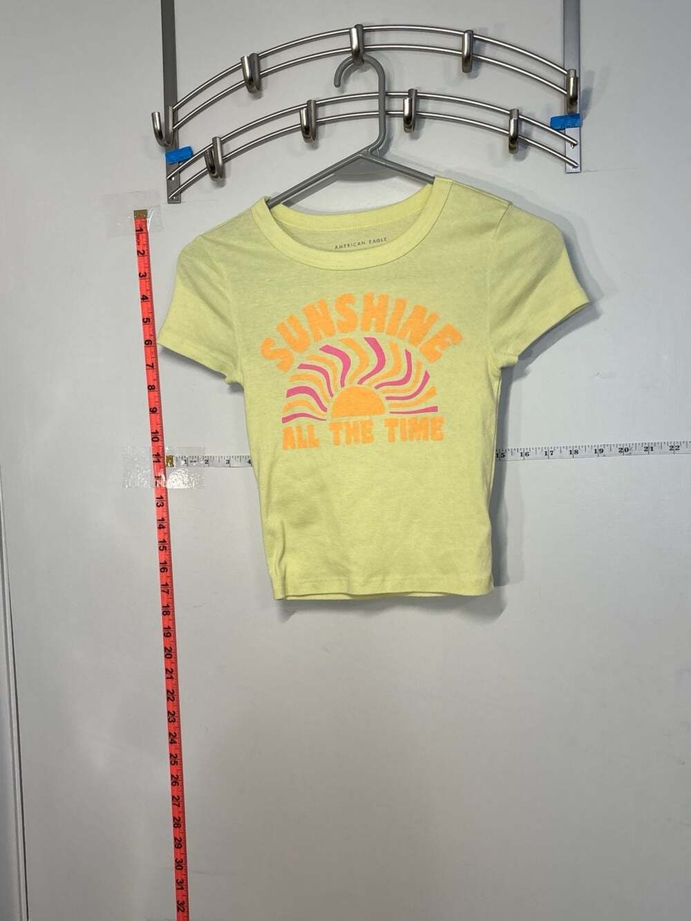 N1: American Eagle Sunshine All The Time Graphic Baby Tee Size XS